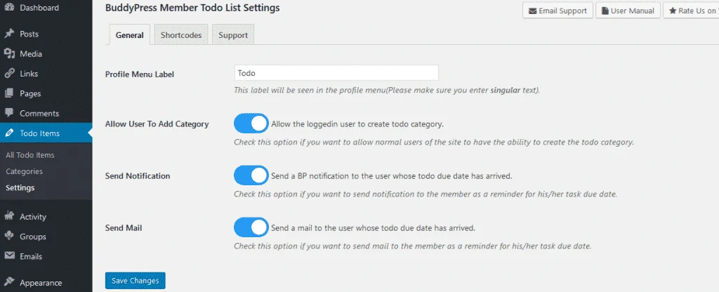 Add To-Do List To Your BuddyPress Website
