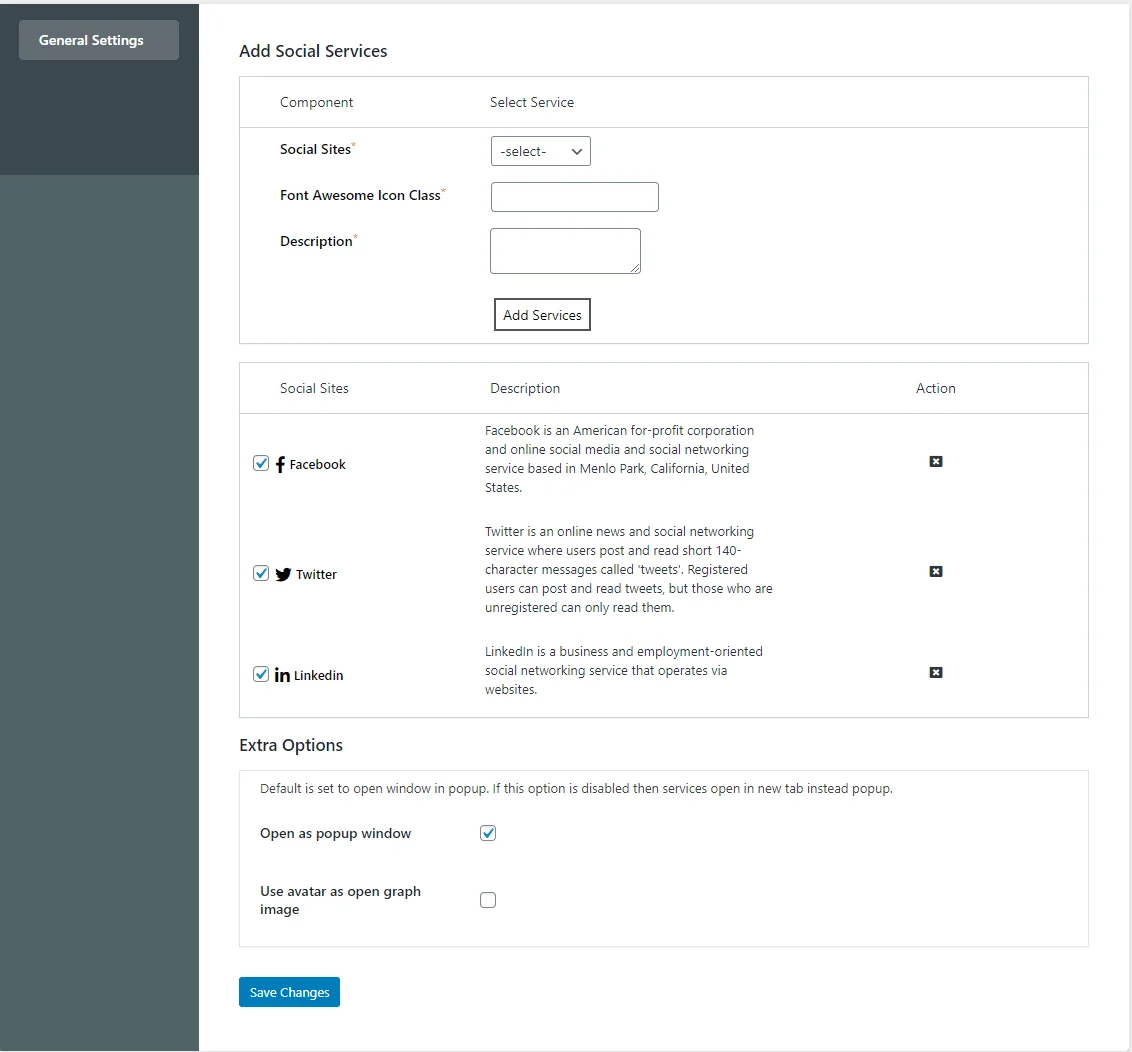 Add Social Share Button In BuddyPress