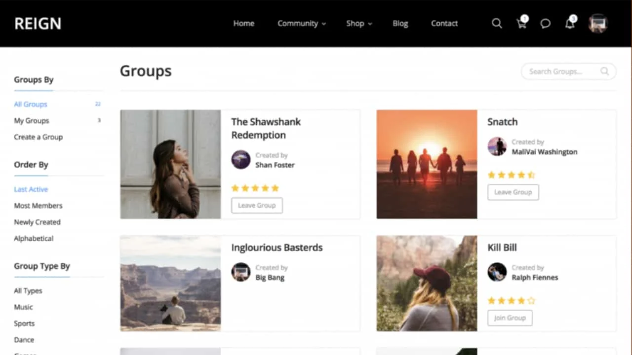How To Add Reviews And Ratings To BuddyPress Groups?
