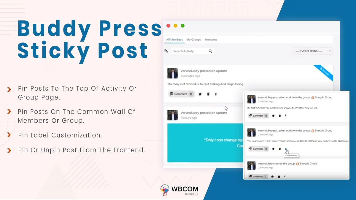 How To Make A Post Sticky In BuddyPress?