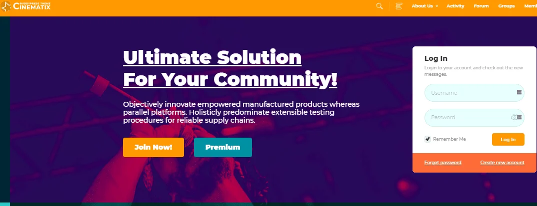 cinematix- WordPress Community Themes
