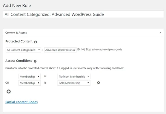 Set up Access Rules