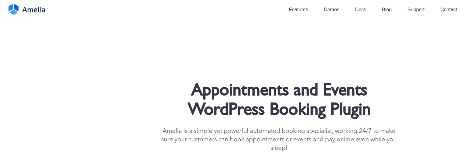 Amelia- WordPress Calendar Plugins