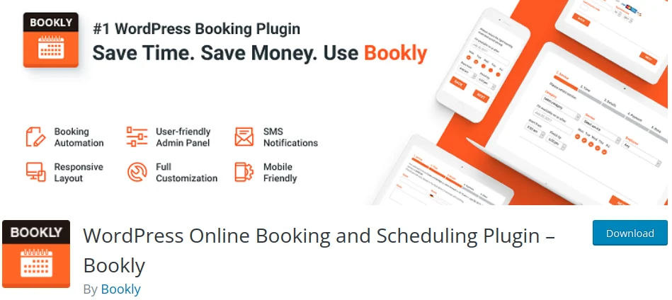 Bookly- WordPress Calendar Plugins