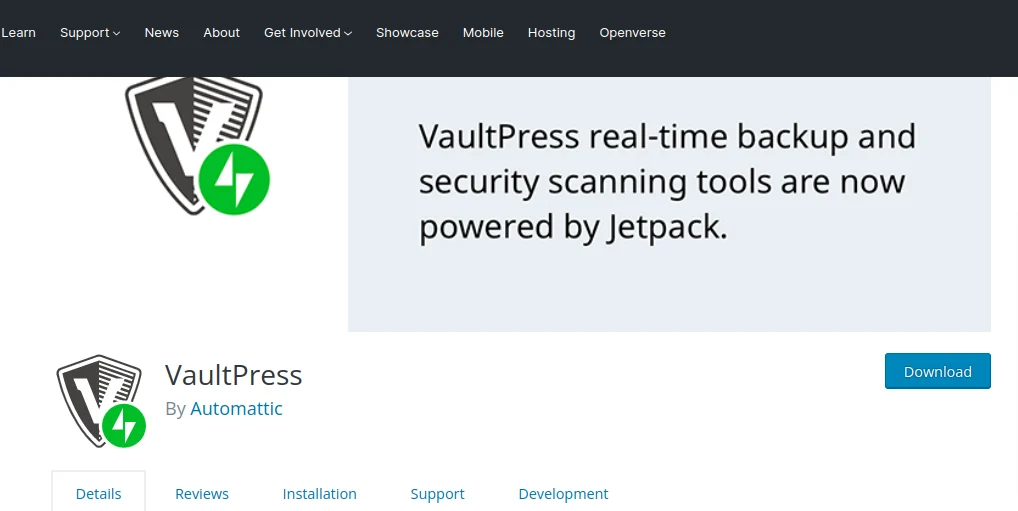 WordPress backup plugin