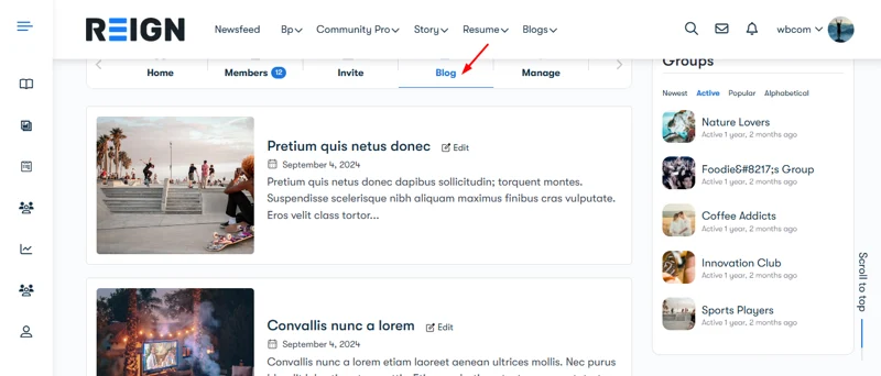 BuddyPress Member Blog Pro