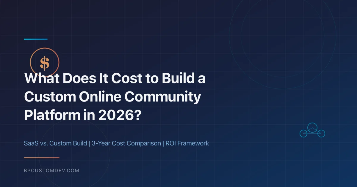 Cost to Build a Community Platform in 2026