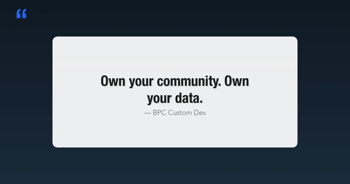 Building Private Communities When Users Are Leaving Big Platforms
