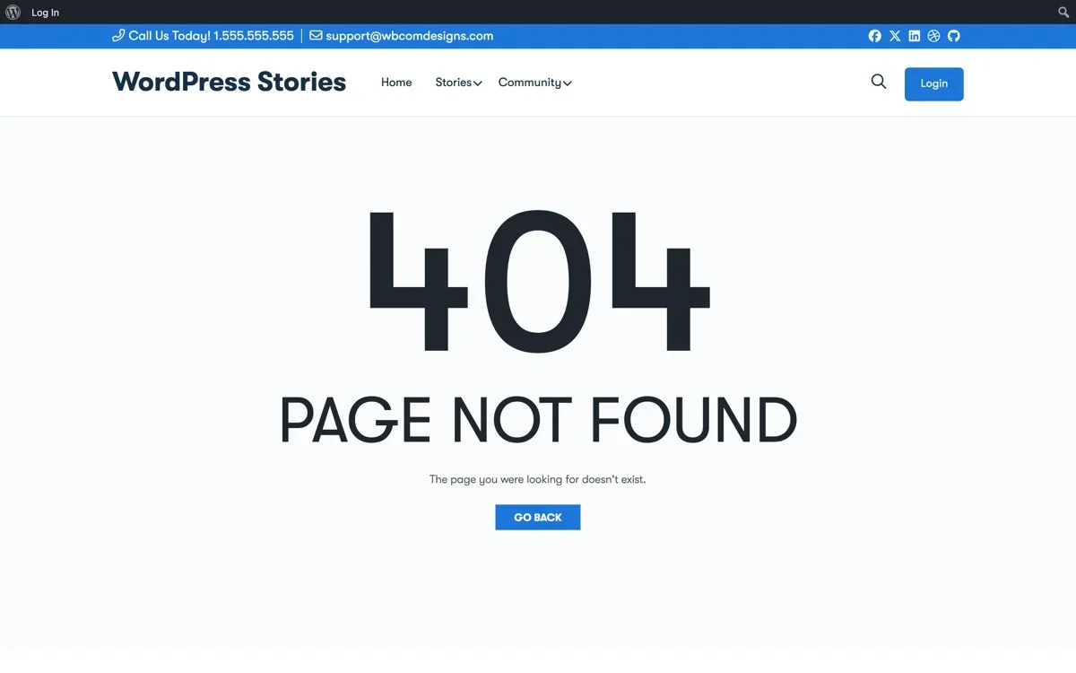 Member profile Stories tab showing user-generated story content in BuddyPress