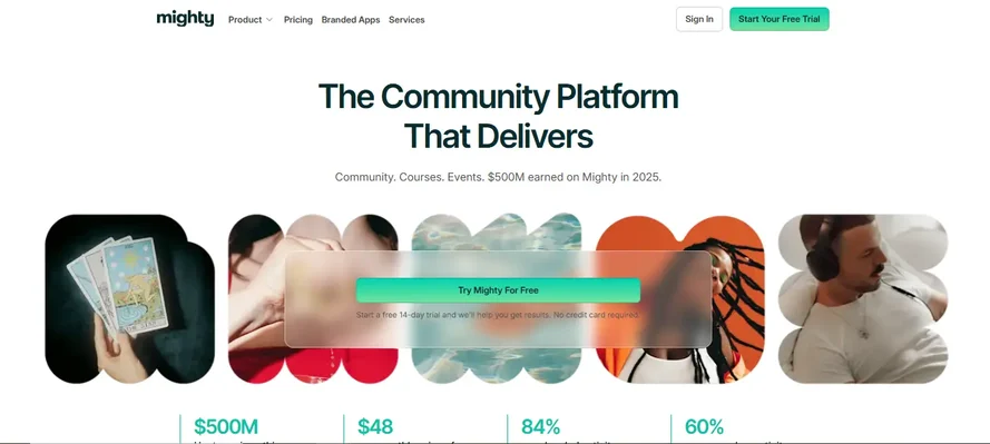 Mighty Networks branded community platform