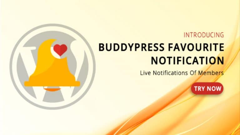 BuddyPress Favourite Notification
