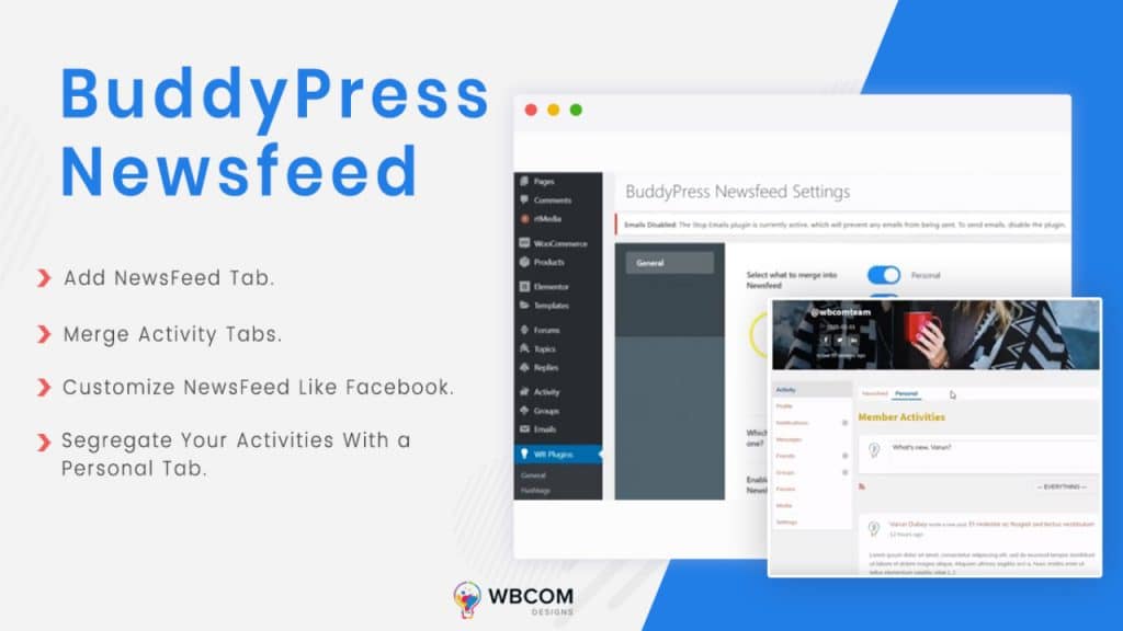 Customized Newsfeed Experience On BuddyPress