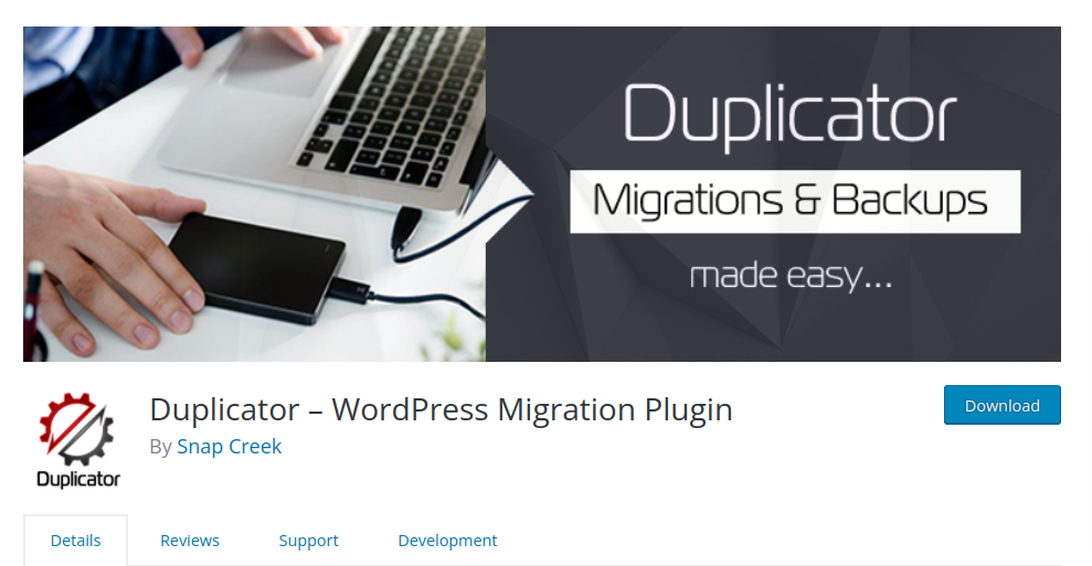 WordPress backup plugin