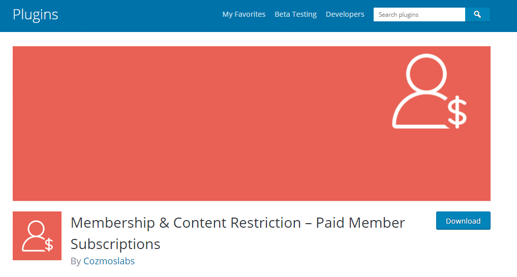 Paid Member Subscription