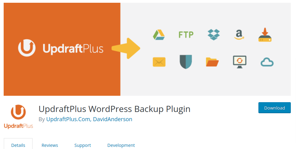 UpdraftPlus- WordPress backup plugin