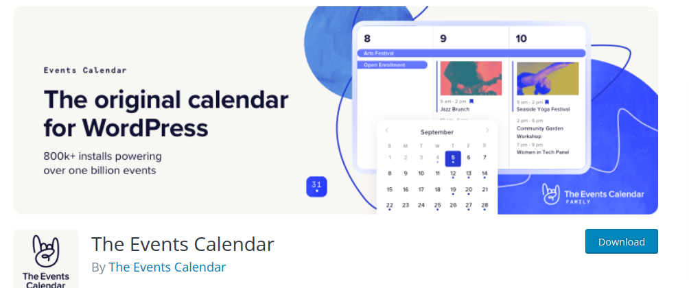 The Events Calendar- WordPress Calendar Plugins