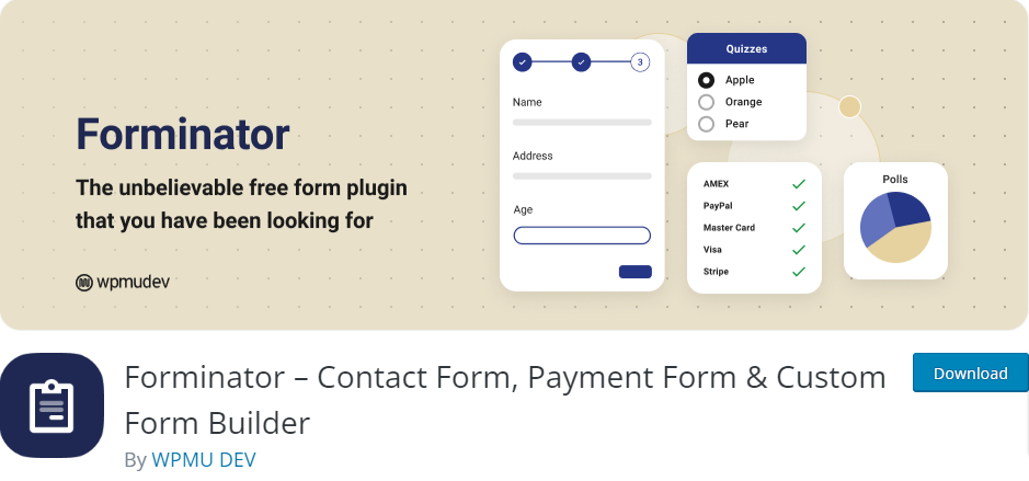 Forminator- Form Plugins for Your Website