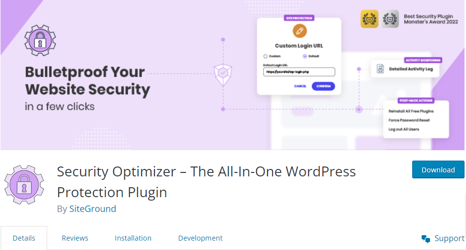 Security Optimizer- WordPress security plugins