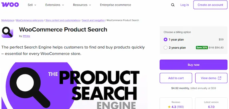 WooCommerce Product Search Plugins