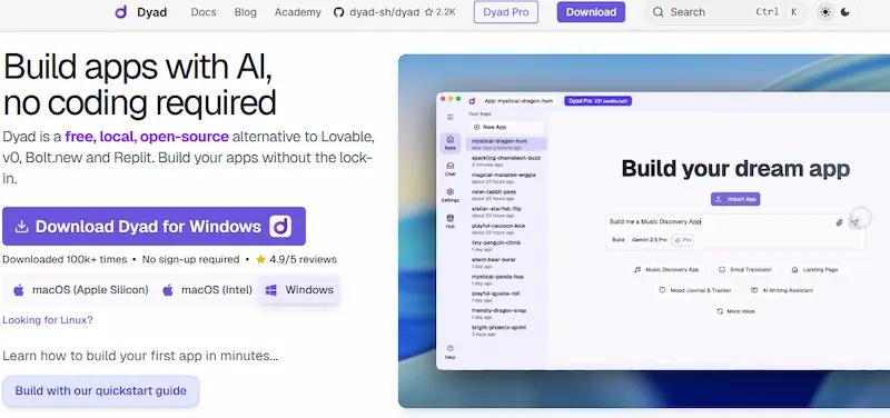 Lovable AI Free Alternatives