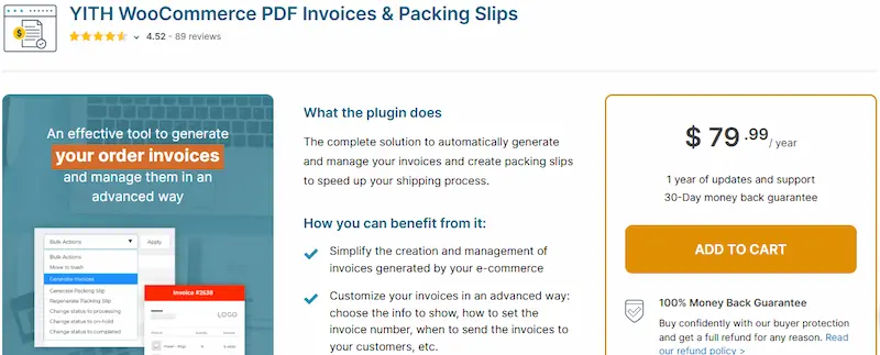 WooCommerce PDF Invoices & Packing Slips Plugins