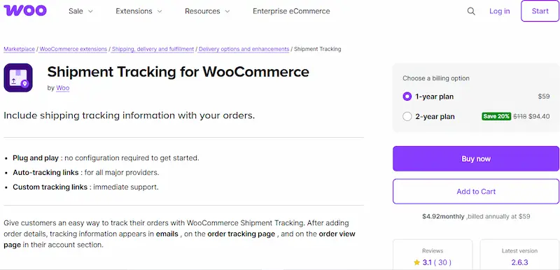WooCommerce Order and Shipment Tracking Plugins