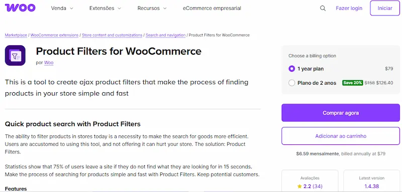 WooCommerce Ajax Product Filter Plugins