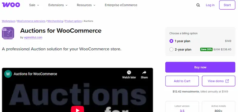 WooCommerce Auction Site Plugins