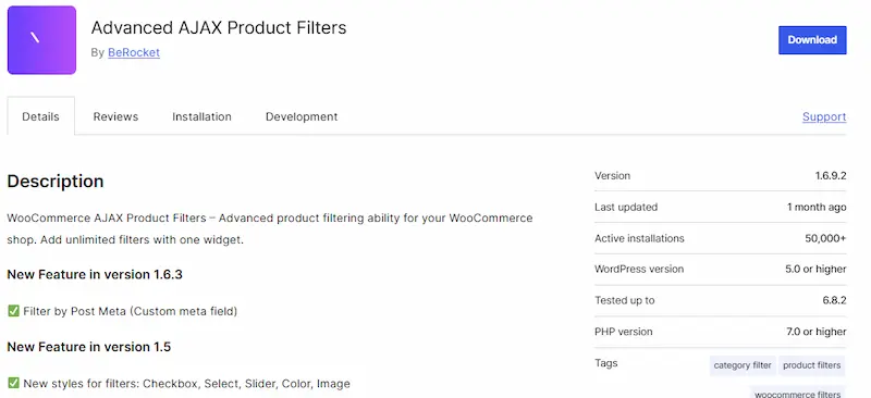 WooCommerce Ajax Product Filter Plugins
