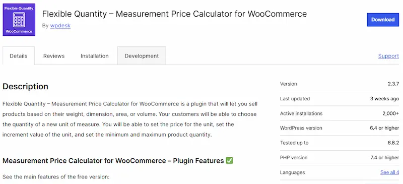WooCommerce Sizes & Units Plugins