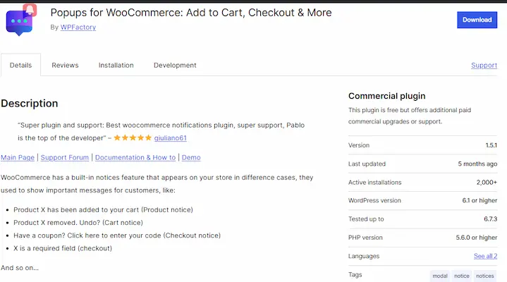 WooCommerce Add to Cart Popup Plugins