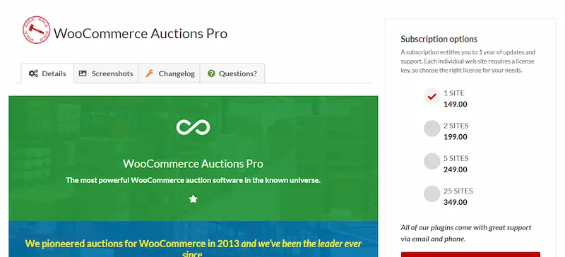 WooCommerce Auction Site Plugins