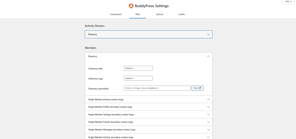Map Your BuddyPress URLs