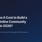 Cost to build a custom online community platform in 2026 - SaaS vs custom build comparison