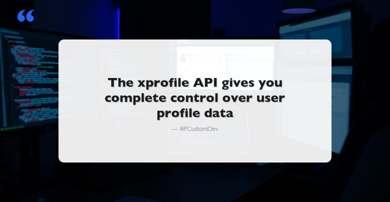 Custom BuddyPress profile fields developer guide - xprofile API code on dark workspace