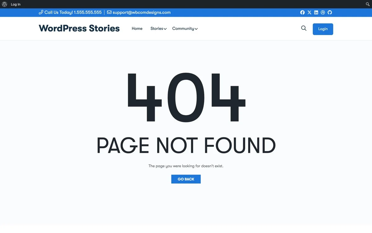 Member profile Stories tab showing user-generated story content in BuddyPress