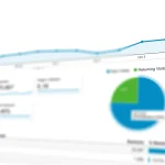 Data analytics dashboard with graphs and charts representing an advertiser portal