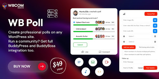 WB Polls WordPress Poll Plugin by Wbcom Designs