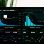 Analytics dashboard on laptop showing performance metrics and charts for tracking support forum effectiveness