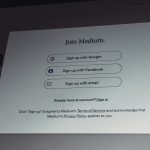 Sign up screen representing community forum member registration and onboarding