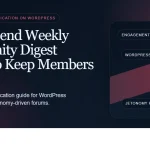 Dark enterprise featured image for how to send weekly community digest emails to keep members engaged on bpcustomdev