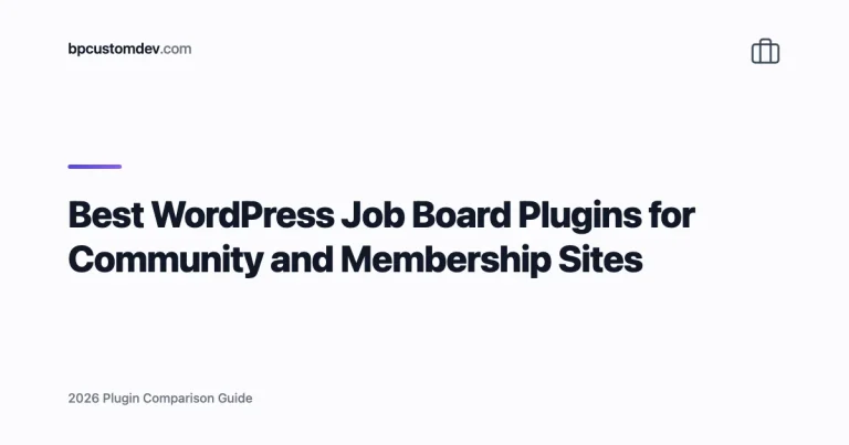 Best WordPress Job Board Plugins for Community and Membership Sites