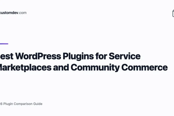 Best WordPress Plugins for Service Marketplaces and Community Commerce