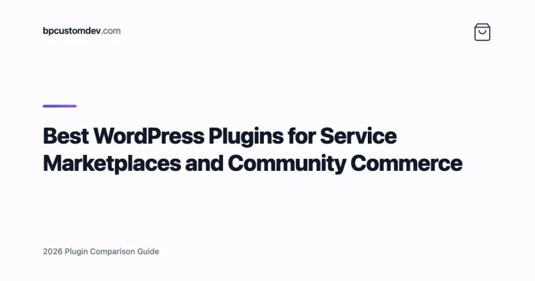 Best WordPress Plugins for Service Marketplaces and Community Commerce