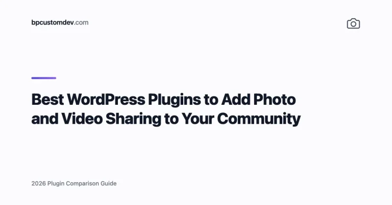 Best WordPress Plugins to Add Photo and Video Sharing to Your Community